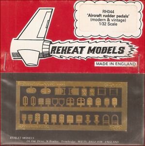 Reheat Models Photo-Etch Aircraft Rudder Pedals For 1/32 Scale Model Kit