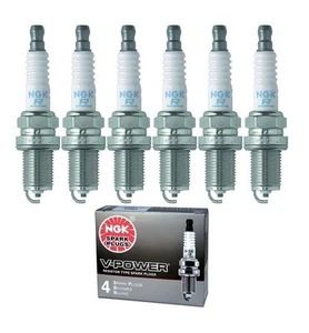 6 pcs Spark Plugs NGK V Power Resistor For Nissan D21 Pathfinder Pickup 3.0L V6 - Picture 1 of 1