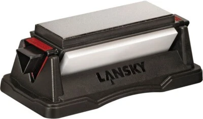 Lanksy Stone BenchStone incluye superficies de afilado de cuchillos de 6x2" resistentes con base Foto 1 de 2