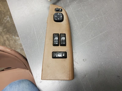 1999-2002 Chevrolet Silverado Sierra 2dr левый переключатель переднего стекла водителя коричневый B - Изображение 1 из 3