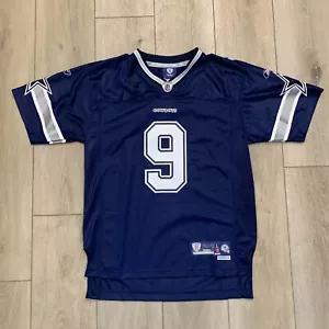 Tony Romo Dallas Cowboys Youth Large Length +2 Stitched Blue Reebok Jersey - Picture 1 of 10