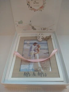 5x7 wedding photo frame wedding/ bridal shower gift in nice box - Picture 1 of 7