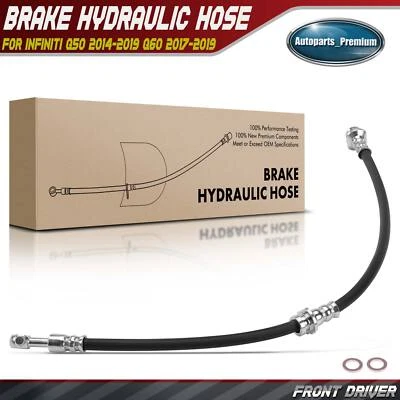 Manguera hidráulica de freno delantero izquierdo lado conductor nueva para Infiniti Q50 Q60 2014-2019 Foto 1 de 4