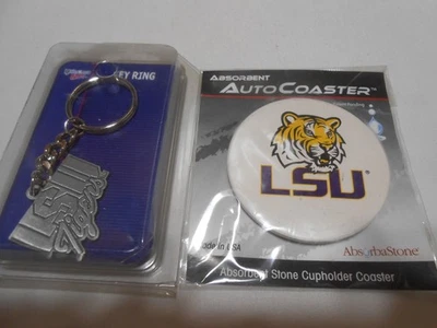 NOVO LOTE RARO LSU TIGERS WINCRAFT CHAVEIRO ESPORTIVO E PEDRA ABSORVENTE MONTANHA-RUSSA AUTOMÁTICA - Imagem 1 de 4