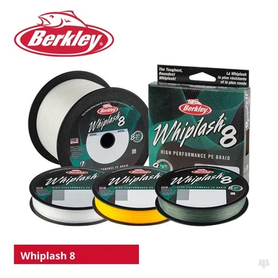 Berkley Whiplash 8 Braided Mainline - Pike Carp Cod Bass Lure Sea Fishing Line - Image 1 of 4