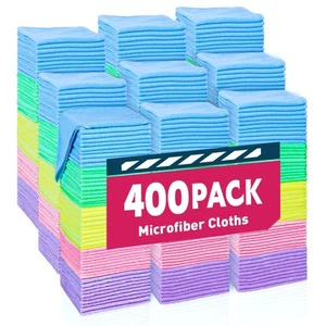 TEAWOO Microfiber Towels Bulk-400 Pack, Cleaning Cloths, Microfiber Towels fo... - Picture 1 of 6