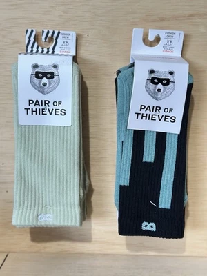 Lot 2-Pair of Thieves Men's Cushion Crew Socks Size 6-12~ 3 Pairs Ea 6 Total - Image 1 of 2