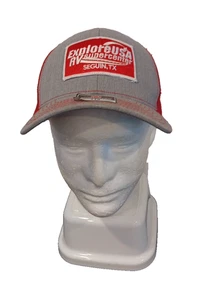 Seguin TX Richardson TRUCKER Cap Snapback Mesh Back rot weiß 'Explore USA RV' - Bild 1 von 12