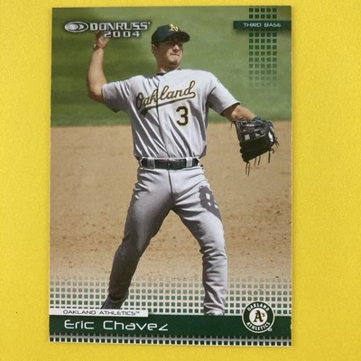 Eric Chavez 2004 Donruss Card #164 MLB Oakland Athletics - Image 1 of 2
