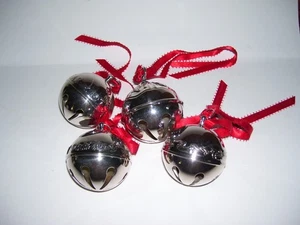 Vintage Reed & Barton Silver Sleigh Bells Lot 4 - Picture 1 of 4