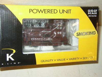 K-Line K2630-01 PRR Plymouth Switcher Pennsylvania No. 99 Smoke Test GOOD LN - Image 1 of 4