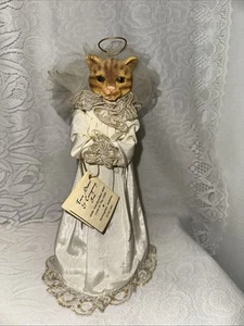 Vintage Cat Christmas Tree Angel Topper Two Sisters Co - Picture 1 of 14