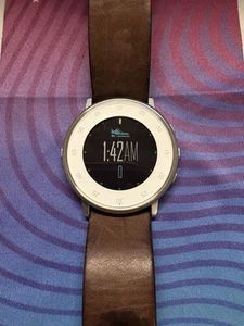 Pebble Time Round 20mm Silver - Read Description - Photo 1 sur 6