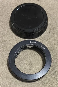 Vintage M42 42mm Screw Mount Lens to OM-1 Olympus OM Mount Adapter w/Rear Cap - Bild 1 von 7
