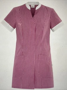 Casacca Work lavoro 100% cotone donna quadretti Rosa divisa XL - Imagen 1 de 3
