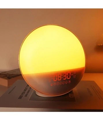 Sunrise Alarm Clock for Heavy Sleepers, Wake Up Light with Sunrise/Sunset Alarm - Image 1 of 4