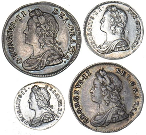 1732 Maundy Set - George II British Silver Coins - Nice - Picture 1 of 2