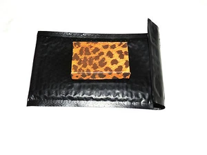 25 New Black 4x8 Bubble Mailers, Self Adhesive Padded Shipping Mailing Envelopes - Picture 1 of 3