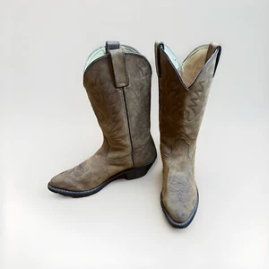 Durango RD4112 Damen-Westernstiefel wild hellbraun Leder zum Überziehen Cowgirl 8 - Bild 1 von 9