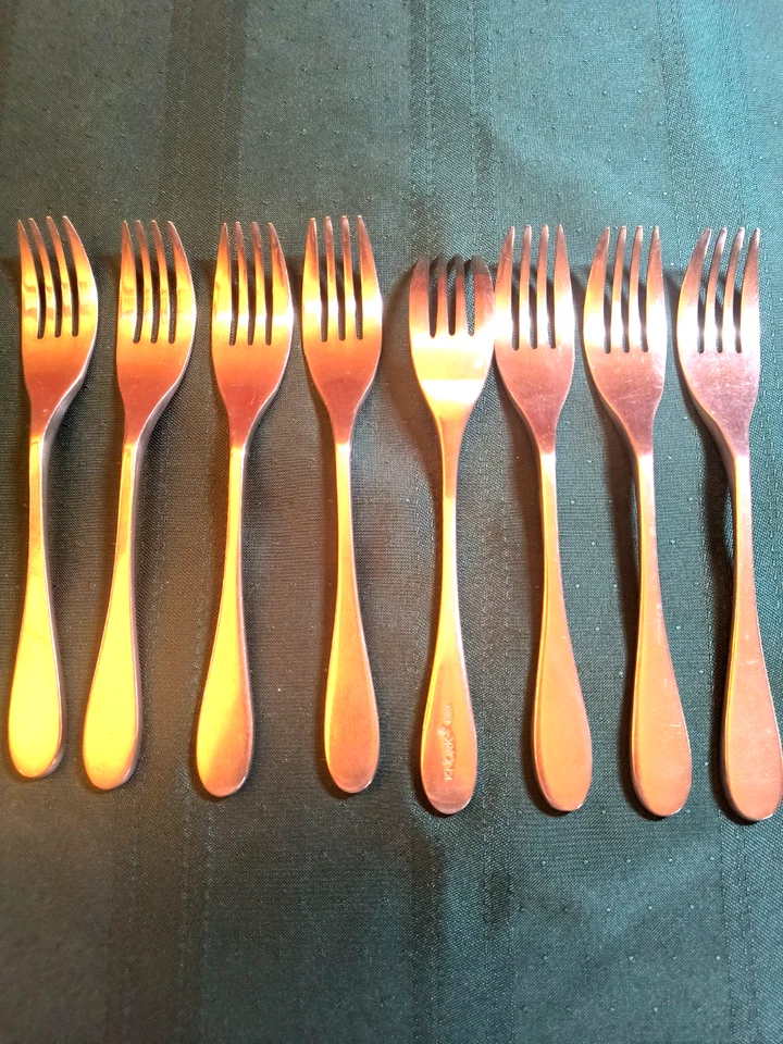 KNORK Stainless Flatware ORIGINAL Set 8 Dinner Forks - Image 1 of 1