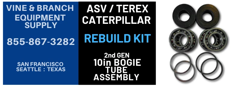 OEM (2nd Gen) 10IN BOGIE TUBE REBUILD KIT  / ASV / 4500 / 4520 / 4810 / 2810 - Image 1 of 1