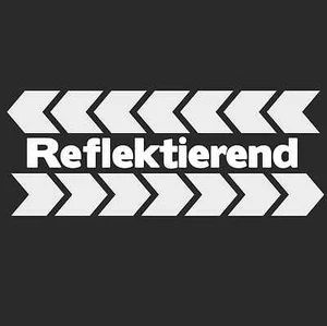 Aufkleber Reflektierend Fahrradaufkleber Warnfolie Siegnalfolie Schule Weiß F - Bild 1 von 1