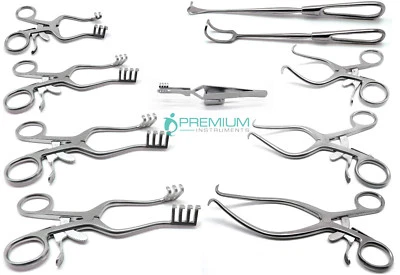 Surgical Veterinary Retractors Weitlaner Gelpi Premium Instruments Set of 10 - Image 1 of 3