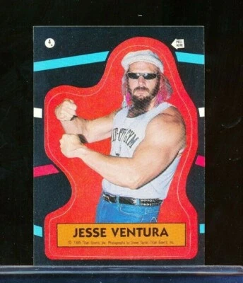 1985 Topps WWF JESSE The Body VENTURA #4 Sticker NMMT or better crisp swsw6 - Image 1 of 2