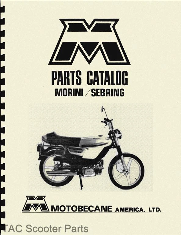 Motobecane Morini & Sebring Moped Parts Manual