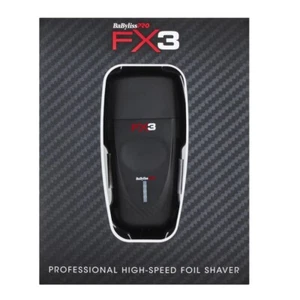 BaBylissPRO FX3 Professional High Speed Foil Shaver Black | FXX3SB - Picture 1 of 6