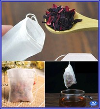 100 Bustine buste da tè the tisana tisane filtro per infusi infusore monouso di