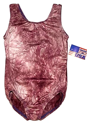Motionwear Leotardo Body Tanque Tie Dye Elastizado Granate Nuevo Con Etiquetas Niña Int 4 5 Foto 1 de 4