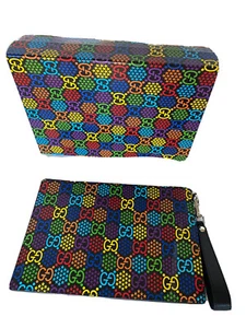 NWT Gucci GG Psychedelic Print Zip Around Wristlet Pouch 601087 Made in Italy - Picture 1 of 10