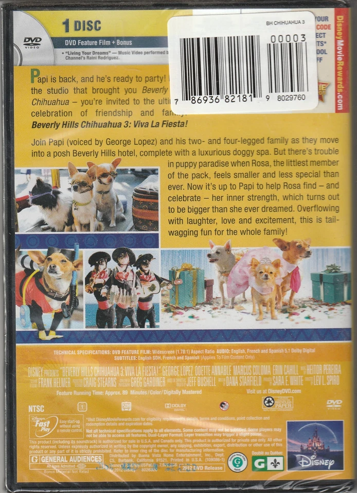 BEVERLY HILLS CHIHUAHUA 3 VIVA LA FIESTA! - Image 1 of 2