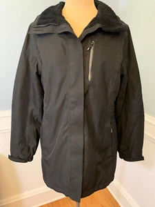 Manteau Lands End femme M Squall parka pluie matelassée doublée polaire fermeture éclair complète extérieur - Photo 1/12
