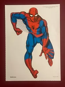 VINTAGE RARE 1960s SPIDERMAN Steve Ditko (correction) MARVEL COMICS POSTER - Picture 1 of 1