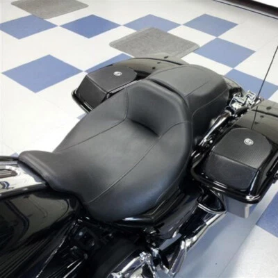 Driver Passenger Seat For Harley Touring Street Glide Road King FLHX FLHR 08-UP - Image 1 of 4