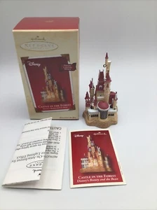 Hallmark 02”Castle in the Forest”Disney's Beauty&The Beast Ornament Light Effect - Picture 1 of 16