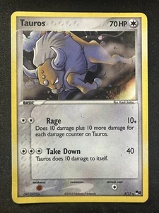 Pokemon TCG 5/17 Tauros Pop Series 2 Holo Rare HP - Picture 1 of 2