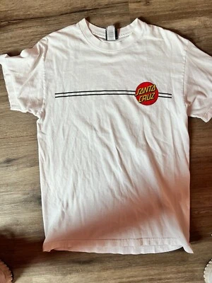 Camiseta de skate Santa Cruz talla mediana blanca Y2k vintage talla mediana  Foto 1 de 4