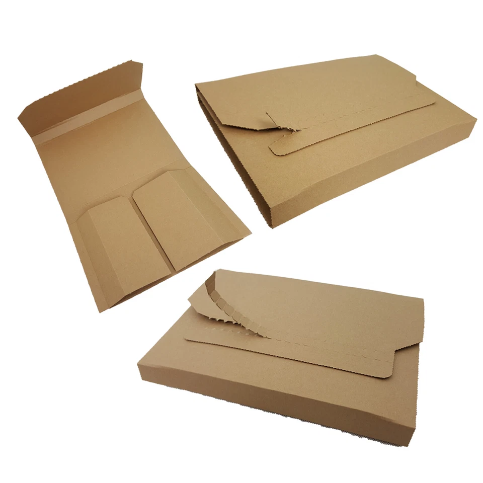 VERPACKING Buchverpackung Versandkarton Wickelverpackung Buchkarton 280 x 205 x 20-70mm