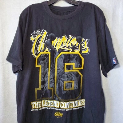 2010 UNK NBA Lakers Champions T shirt XL Gray Size X-Large Mens Kobe Gasol Bynum - Image 1 of 4