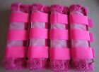 Horse Fly Mesh Boots Set Of 4 Pale & Hot Pink Australian Summer Protection