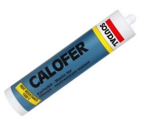 Soudal Calofer 300ml Kachelkitt Ofenkitt Kaminkitt Kesselkitt feuerfest 1500°C - Bild 1 von 6