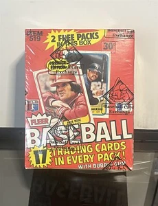 Fleer Baseball 1981 caja de cera sin abrir BBCE FASC de un estuche sellado 38 paquetes - Imagen 1 de 2
