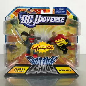 DC Universe Action League / Brave & Bold WONDER WOMAN & AQUAMAN Box Flashpoint - Picture 1 of 6