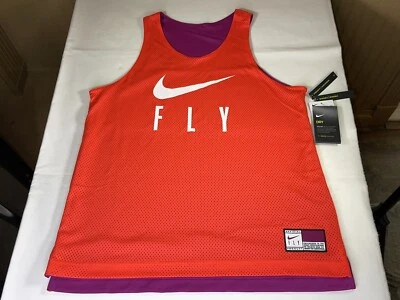 Camiseta deportiva de baloncesto reversible para mujer Nike Swoosh Fly talla mediana CK6607-635 NUEVA CON ETIQUETAS Foto 1 de 4
