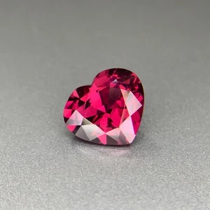 Flawless 3.00 Cts Natural Hot Pink Color Rhodolite Garnet Perfect Heart Shape - Picture 1 of 10