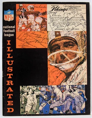 1965 GB  Packers vs Minn Vikings Signed Program by 35+, Vince Lombardi, Starr,++ - Image 1 of 4