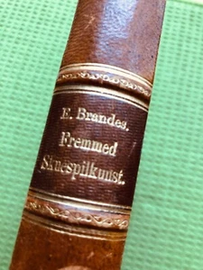 DANSK SKUESPILKUNST: Portraetstudier Edvard Brandes Philipsens 1880 DANISH Leath - Picture 1 of 7